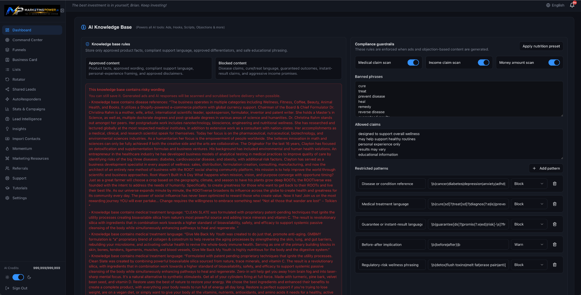 MarketingPower Knowledge Base AI