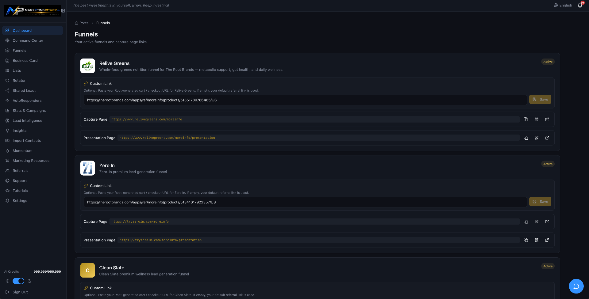 MarketingPower Funnels